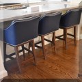 F18. Set of 3 Vanguard Urban swivel barstools. 